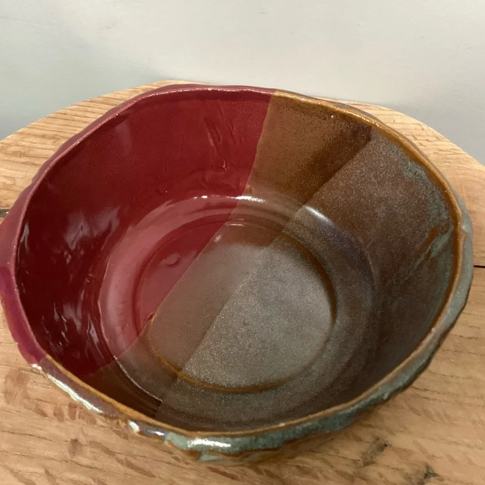 🔴 Beautiful Handcrafted Clay / Ceramic / Pottery Bowl / Candle Holder / Decor - Picture 10 of 16